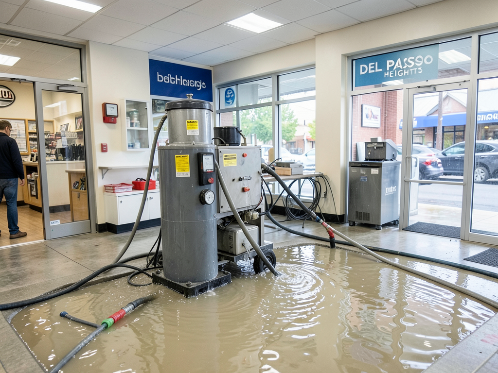 Cleaning up after fire sprinkler damage in del pas