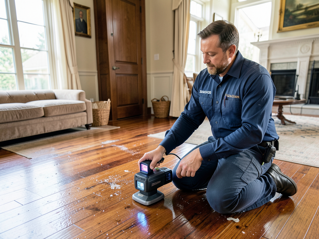 Restoring high end hardwood floors after water dam